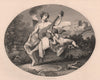 'Hymen and Cupid'. After William HOGARTH 1833 old antique print picture