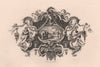 'Impression from a Silver Tankard'. After William HOGARTH 1833 old print