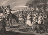 HUDIBRAS. 'First Adventure'. After William HOGARTH 1833 old antique print