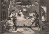 HUDIBRAS. 'Beats Sidrophel and his man Whachum'. After William HOGARTH 1833