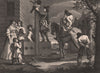 HUDIBRAS. 'Leading cromdero in Triumph'. After William HOGARTH 1833 old print