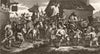 HUDIBRAS. 'Encounters the Skimmington'. After William HOGARTH 1833 old print