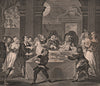 'Sancho at the feast starved by his physician'. After William HOGARTH 1833