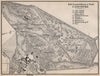 LUSTSCHLOSS & PARK LAXENBURG. Castle. Austria Österreich karte 1896 old map