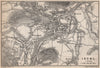 BAD ISCHL antique town city plan stadtplan. Austria Österreich karte 1896 map