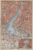 LAGO DI/LAKE GARDA. Riva Salo Peschiera Verona. topo-map. Italy mappa 1896