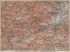 SEMMERING & MARIAZELL environs. Mürztal Styria Baden bei Wien Austria 1896 map