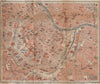 VIENNA city centre. WIEN Burg. Town plan stadtplan. Austria Österreich 1905 map