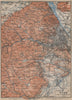 VIENNA WIEN environs umgebung. Klosterneuburg Tiergarten Laxenburg 1905 map