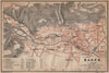 BADEN BEI WIEN /nr Vienna town city plan stadtplan. Austria Österreich 1905 map