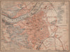 LINZ antique town city plan stadtplan. Austria Österreich karte 1905 old map