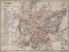 SALZBURG antique town city plan stadtplan. Austria Österreich karte 1905 map