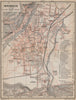 INNSBRUCK antique town city plan stadtplan. Austria Österreich karte 1905 map