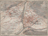 BOLZANO (BOZEN) environs. Gries. town city plan. Italy mappa. BAEDEKER 1905