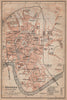 KRAKOW / CRACOW antique town city plan miasta. Kraków. Poland mapa 1905