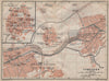 TIMISOARA town city planul orasului. Temeswar Temesvar. Romania harta 1905 map
