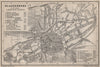 CLUJ-NAPOCA town city planul orasului. Klausenburg  Kolozsvar. Romania 1905 map