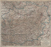 ÖSTERREICH Östliches blatt. AUSTRIA East sheet. Railways karte 1929 old map