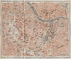 VIENNA city centre. WIEN Burg. Town plan stadtplan. Austria Österreich 1929 map