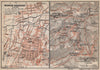 WIENER-NEUSTADT town stadt plan. SEMMERING environs.Austria Österreich 1929 map