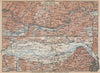 DANUBE DONAU RIVER. Grein-Ybbs-Pochlarn-Melk-Spitz-Krems. Austria 1929 old map