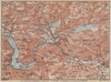 BAD AUSSEE & HALLSTATT environs. Altaussee Bad Mitterndorf. Austria 1929 map