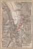 WILDBAD/BAD GASTEIN town plan stadtplan & environs. Austria Österreich 1929 map