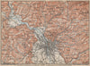 GRAZ environs. Gratwein. Hitzendorf. Austria Österreich karte 1929 old map