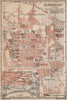 KLAGENFURT am Wörthersee town city plan stadtplan. Celovec. Österreich 1929 map