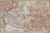 BRNO (BRUNN BRÜNN) vintage town city plan mesta. Czech Republic mapa 1929
