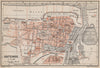 OOSTENDE OSTEND OSTENDE antique town city plan. Belgium carte 1897 old map