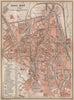 GHENT GAND GENT antique town city plan. Belgium carte. BAEDEKER 1897 old map