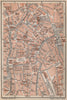 GHENT GENT GAND antique town centre. City plan. Belgium carte 1897 old map