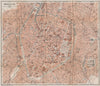 BRUSSELS BRUXELLES BRUSSEL town city plan de la ville. Belgium carte 1897 map