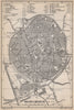 MALINES MECHELEN MECHLIN antique town city plan. Belgium carte 1897 old map