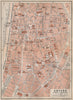 ANTWERP ANTWERPEN ANVERS antique town centre. City plan. Belgium carte 1897 map