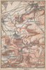 ROCHEFORT & HAN-SUR-LESSE environs. Auffe Belvaux Eprave. Belgium 1897 old map
