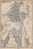 MAASTRICHT town city stadsplan. Heugem Maestricht. Netherlands kaart 1897 map