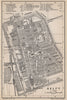 DELFT antique town city stadsplan. Netherlands kaart. BAEDEKER 1897 old map