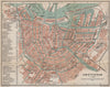 AMSTERDAM antique town city stadsplan. Netherlands kaart. BAEDEKER 1897 map