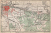 NIJMEGEN environs. Beek Ubbergen Lent. Netherlands kaart. BAEDEKER 1897 map