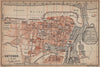 OOSTENDE OSTEND OSTENDE antique town city plan. Belgium carte 1901 old map