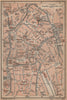 GHENT GENT GAND antique town centre. City plan. Belgium carte 1901 old map