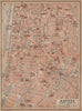 ANTWERP ANTWERPEN ANVERS antique town centre. City plan. Belgium carte 1901 map