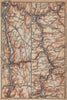 MEUSE/MAAS RIVER. Givet-Liège-Namur-Dinant. Belgium carte. BAEDEKER 1901 map
