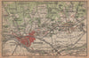 ARNHEM ENVIRONS. Velp. Netherlands kaart. BAEDEKER 1901 old antique map chart