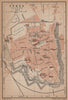 IEPER YPRES antique town city plan. Belgium carte. BAEDEKER 1905 old map