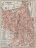 GHENT GAND GENT antique town city plan. Belgium carte. BAEDEKER 1910 old map