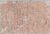 BRUSSELS BRUXELLES BRUSSEL town city plan de la ville. Belgium carte 1910 map