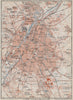BRUSSELS BRUXELLES BRUSSEL environs plan. Belgium carte. BAEDEKER 1910 old map
